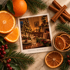 Festive Memories scent inspiration: citrus, pine and cinnamon.